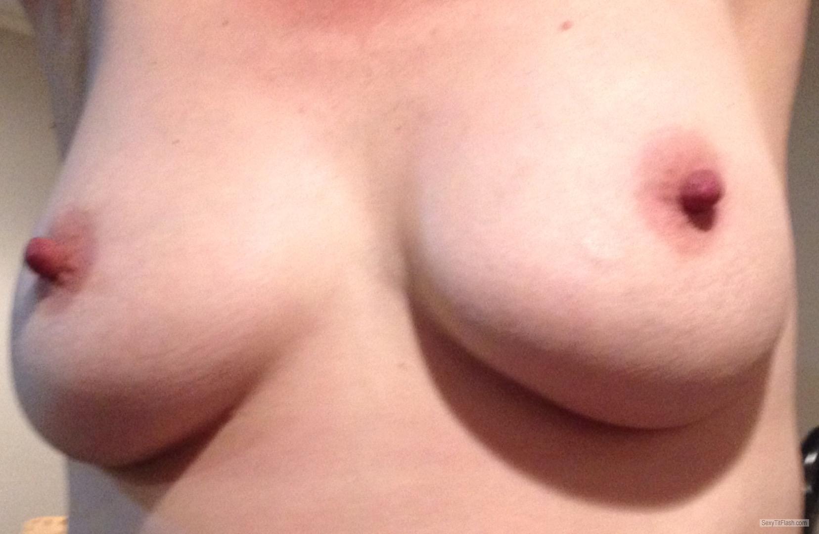 Tit Flash: My Medium Tits - Topless Reelnice from United Kingdom